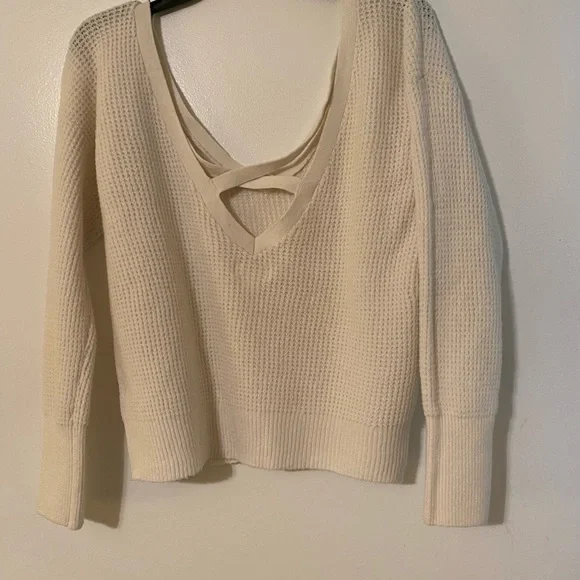 ANTHROPOLOGIE MAEVE CROSS BACK SWEATER - Picture 8 of 11